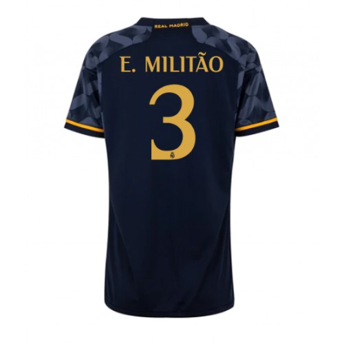 Maillot de foot Real Madrid Eder Militao #3 Extérieur Femmes 2023-24 Manches Courte